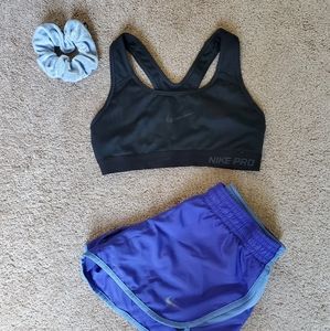 Black Nike sports bra